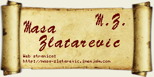 Maša Zlatarević vizit kartica